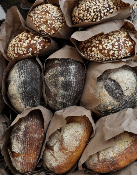 Artisan breads from Tall Grass Bakery at Wallingford Farmers Market. Copyright Zachary D. Lyons.