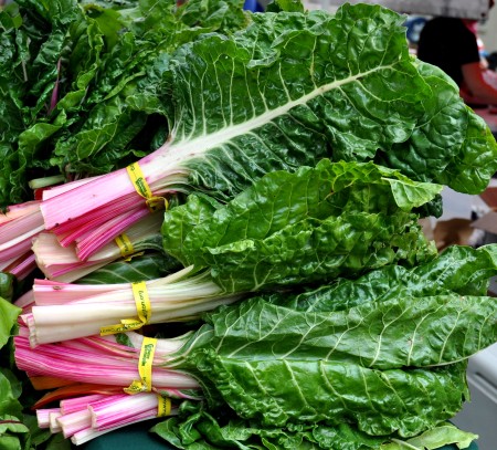 Gorgeous chard from Alm Hill Gardens at Wallingford Farmers Market. Copyright Zachary D. Lyons.